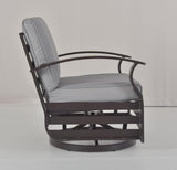Kurapika 3 Pieces Patio Furniture Set, Outdoor Aluminum Rocking Chair - Photo 8