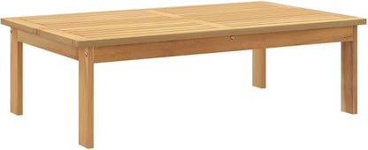 Garden Table Natural Wood Solid Acacia Wood Standard Durable Sofa Patio Set for Porch Courtyard