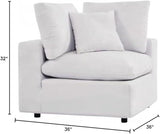 Modway Commix Overstuffed Outdoor Patio Corner Chair in White - Photo 3