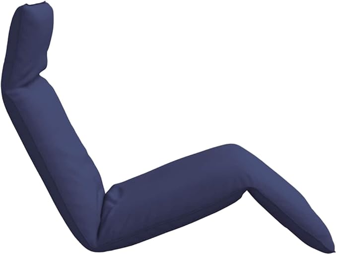 Folding Sun Lounger Navy Blue, 175x54x8.5 cm Oxford Fabric Adjustable Reclining Beach Chair with 5 Positions, Portable Outdoor Chaise Lounge for Garden Patio Poolside Lawn Camping