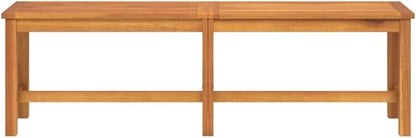 Patio Bench 59.1"x13.8"x17.7" Solid Wood Acaciawork Bench Patio Furniture Bench entryway benchSuitable for Garden Courtyard