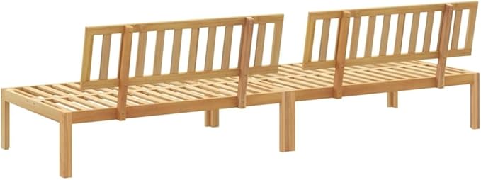 Pallet Sofa Natural Wood Solid Acacia Wood Medium Modular Outdoor Furniture Outdoor Couch Poolside Lounge Furniture Backyard Seating Ensemble for Deck Balcony Patio Garden