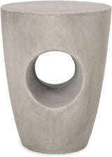 Christopher Knight Home Randall Outdoor Contemporary Lightweight Accent Side Table, Concrete Finish - Photo 1