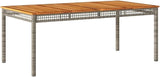 Large Rectangular Outdoor Dining Table for 6 People - Photo 3