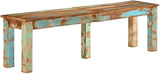 Solid Reclaimed Wood Outdoor Bench for Patio Garden Seating with Rustic Aesthetic and Durable Construction Comfortably - Photo 1