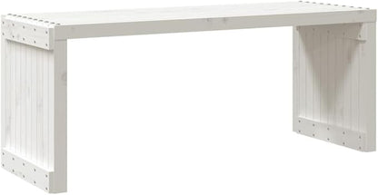Patio Bench Extendable Black 83.7"x15.9"x17.7" Solid Wood Pine Outdoor Benches Garden Benches Perfect for Any Front Porch Patio Backyard Lawn Garden etc.