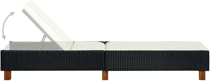 Sunbed Outdoor Lounge Chairs Set of 2, Chaise Lounge, Lounge Chairs for Outside, Pool Lounge Chairs - Photo 5