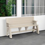 Convert-a-Bench Gen 1 2-in-1 Outdoor Convertible Bench to Picnic Table - Photo 2
