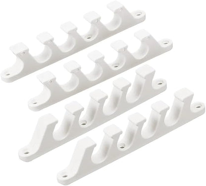 AHANDMAKER 4PCS White Chaise Lounge Bracket, Multi Position Furniture Chair Buckle, Adjustable Back Support Adjuster for Outdoor Patio Lounge