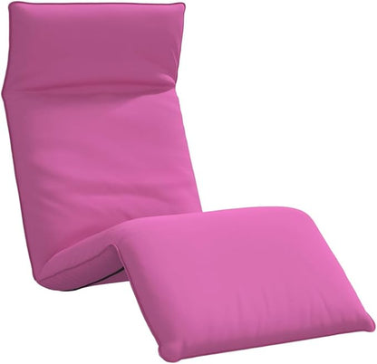 Pink Folding Sun Lounger 175x54x8.5 cm Outdoor Chaise Lounge with 5 Reclining Positions, Lightweight Portable Beach Lounge Chair for Garden Patio Poolside and Travel