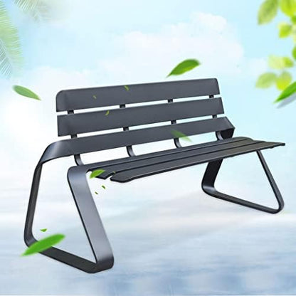 Outdoor Metal Garden Bench - Cast Iron Leisure Seat for Terrace, Park & Beach - Stylish Home Decor - Durable Outdoor Furniture for Relaxation & Enjoyment