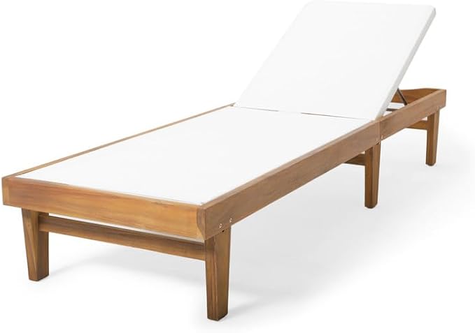 Outdoor Chaise Lounge Chair, Weather-Resistant Reclining Pool Lounger for Patio, Garden, Backyard & Poolside - Photo 3