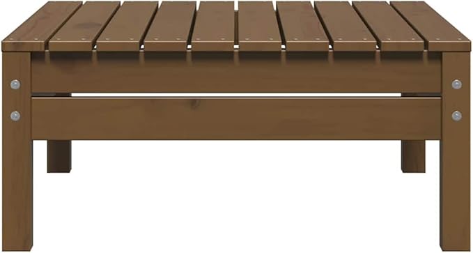 3-Piece Patio Lounge Set Solid Pine Wood Outdoor Furniture Honey Brown with Table for Garden Balcony Backyard Porch Small Space