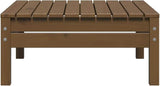 3-Piece Patio Lounge Set Solid Pine Wood Outdoor Furniture Honey Brown with Table for Garden Balcony Backyard Porch - Photo 8