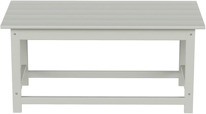 Costaelm Adirondack Conversation Table, HDPE Outdoor Drink Weather Resistant, Outdoor Patio Porch Accent Balcony Table for Pool, Seaside, Backyard, Sand