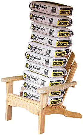 Amish Casual Heavy Duty Adirondack Chair in Unfinished - Authentic Amish Craftmanship from Treated Pine, Outdoor Chair Made in The USA, 800 Lb Weight Capacity