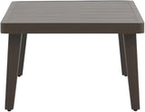 New Classic Furniture Genova Aluminum Patio Coffee Table, Brown - Photo 4