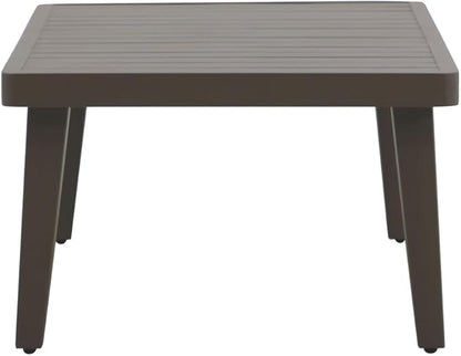 New Classic Furniture Genova Aluminum Patio Coffee Table, Brown