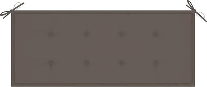 Patio Bench Outdoor Patio Bench Wood Garden Folding Bench with Armrests, Cushion 47.2" Solid Acacia Wood