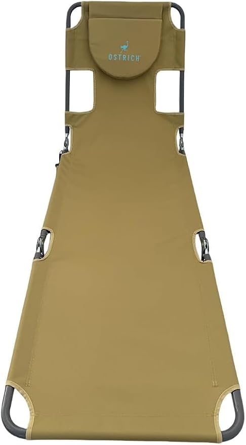 Ostrich Chair Chaise Lounger Chair, Tan - Photo 2
