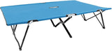 Blue Two Person Folding Sun Lounger Adjustable Outdoor Chaise Lounge Chair for Garden Terrace Poolside and Beach - Photo 1