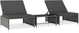 Sun Loungers 2 pcs Outdoor Chaise, Outdoor Lounge Chairs Set of 2, Chaise Lounge, Lounge Chairs for Outside - Photo 1