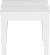 WestinTrends Ashore Outdoor Patio Modern Adirondack Side Table, White - Photo 3