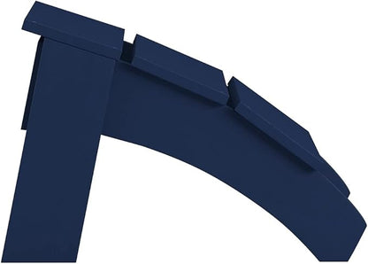 Flash Furniture Sawyer Indoor/Outdoor Commercial Grade Adirondack Ottoman - Navy All-Weather Adirondack Style Footrest
