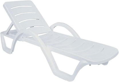 Compamia Sunrise Pool Chaise Lounge in White (Set of 4)