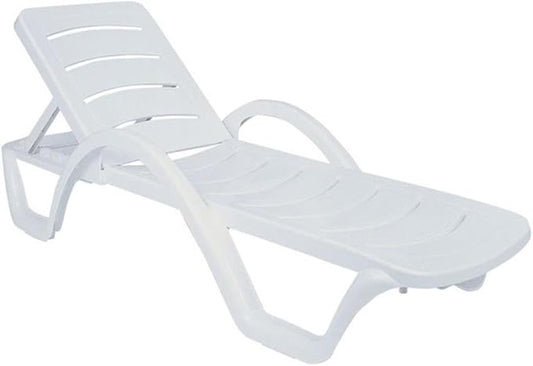 Compamia Sunrise Pool Chaise Lounge in White (Set of 4)