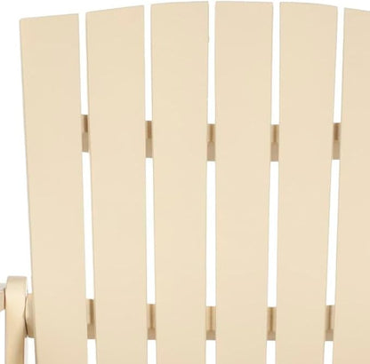 Safavieh Outdoor Living Collection Mopani Adirondack Arm Chair, Off-White
