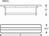 POLYWOOD Park 72" Harvester Backless Bench - Photo 2