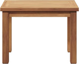 Brown Outdoor Coffee Table 19.69x13.78x14.17 in Solid Teak Small Patio Cocktail Table for Garden Balcony Porch Backyard - Photo 5