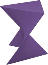 LeisureMod 15.75" Triangular Side Table, Stackable Plastic Accent End Table for Indoor & Outdoor Use - Photo 5