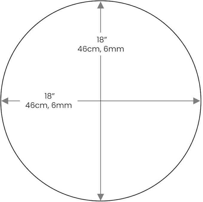 Dulles Glass 18 inch Round Glass Table Top - Tempered - 1/2" Thick Glass Surface, Safe Beveled Edge - Photo 2