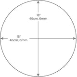 Dulles Glass 18 inch Round Glass Table Top - Tempered - 1/2" Thick Glass Surface, Safe Beveled Edge - Photo 2
