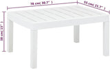 Outdoor Garden Coffee Table, Rectangular Plastic Patio Side Table - Photo 2