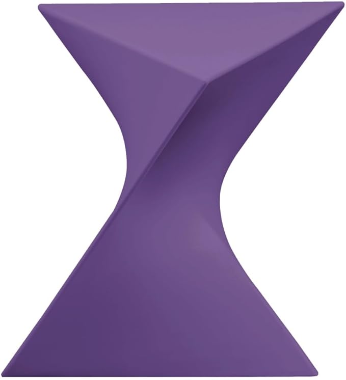 LeisureMod 15.75" Triangular Side Table, Stackable Plastic Accent End Table for Indoor & Outdoor Use - Photo 4