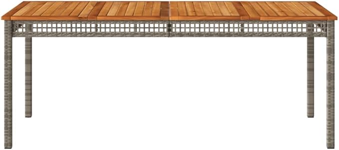 Large Rectangular Outdoor Dining Table for 6 People - Photo 5