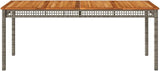 Large Rectangular Outdoor Dining Table for 6 People - Photo 5
