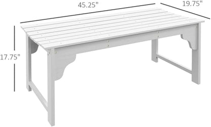 Sturdy Outdoor Garden Bench for Patio, Backyard, or Yard Seating – Weather-Resistant Metal Frame with Comfortable Slatted Design