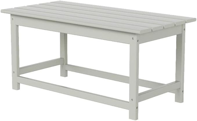 Costaelm Adirondack Conversation Table, HDPE Outdoor Drink Weather Resistant, Outdoor Patio Porch Accent Balcony Table for Pool, Seaside, Backyard, Sand