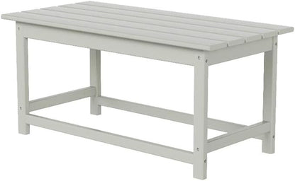 Costaelm Adirondack Conversation Table, HDPE Outdoor Drink Weather Resistant, Outdoor Patio Porch Accent Balcony Table for Pool, Seaside, Backyard, Sand