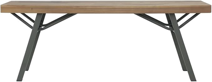 (Fast Delivery) Garden Bench Iron feet Industrial Style Bench Outdoor Seating Furniture Patio Park Outdoor Bench Patio - Photo 3