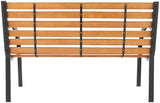 48" Outdoor Garden Bench, Patio Furniture Outdoor Chair with Hardwood Slats and Steel Frame - Photo 7