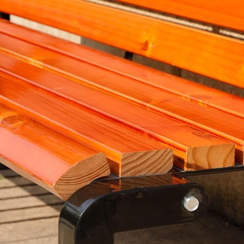 Sturdy Outdoor Bench for 2, Metal Garden Bench with Armrests, Supports 600lbs, Perfect for Patio, Porch, and Garden Use, Durable Seating Solution