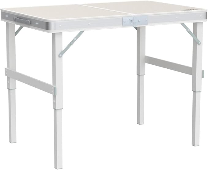 VINGLI 3FT Small Camping Folding Table Adjustable Height Aluminum Folding Table for Picnic Party BBQ - Photo 7