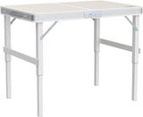 VINGLI 3FT Small Camping Folding Table Adjustable Height Aluminum Folding Table for Picnic Party BBQ - Photo 7