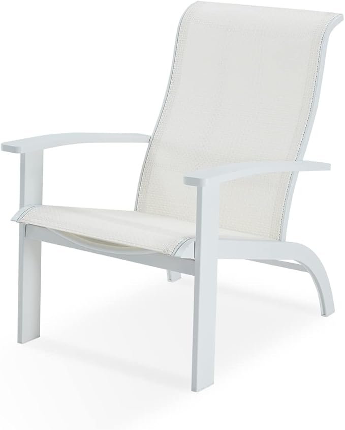 DIFY Patio Adirondack Chair,Outdoor Adirondack Chair Weather Resistant for Backyard,Pool Deck and Beach,White