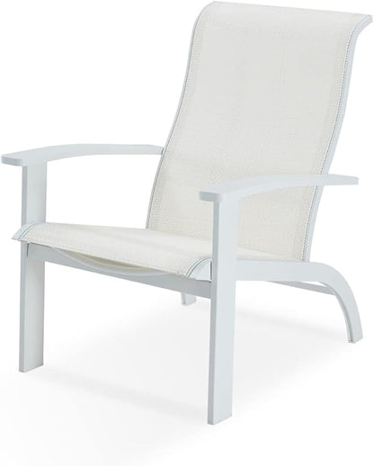 DIFY Patio Adirondack Chair,Outdoor Adirondack Chair Weather Resistant for Backyard,Pool Deck and Beach,White